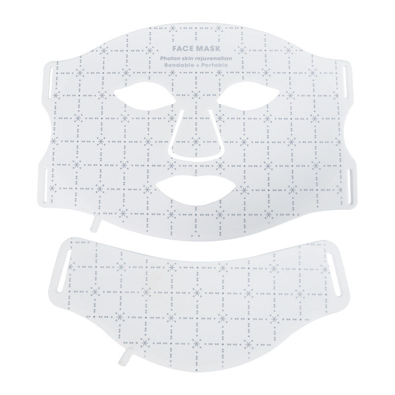 LED Light Therapy Facial Mask with Neck Attachment