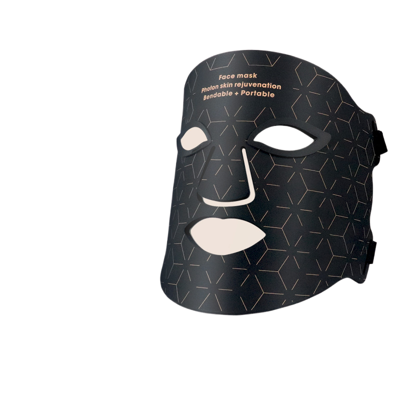 LED Light Therapy Facial Mask with Neck Attachment