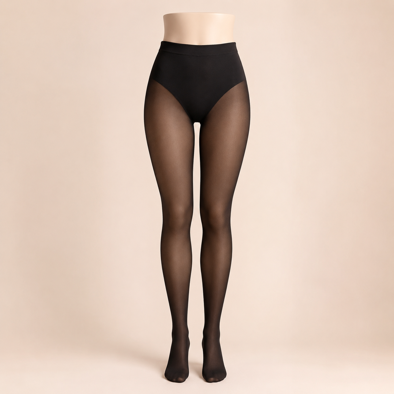 Bloom Theory Sheer-Look Fleece-Lined Thermal Tights