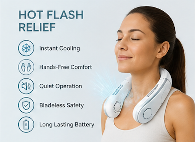 Bloom Breeze™ Wearable Cooling Neck Fan