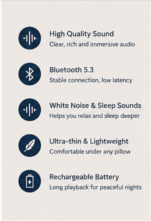 SilentSleep™ Under-Pillow Speaker