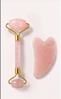 Rose Quartz Facial Roller and Gua Sha Tool