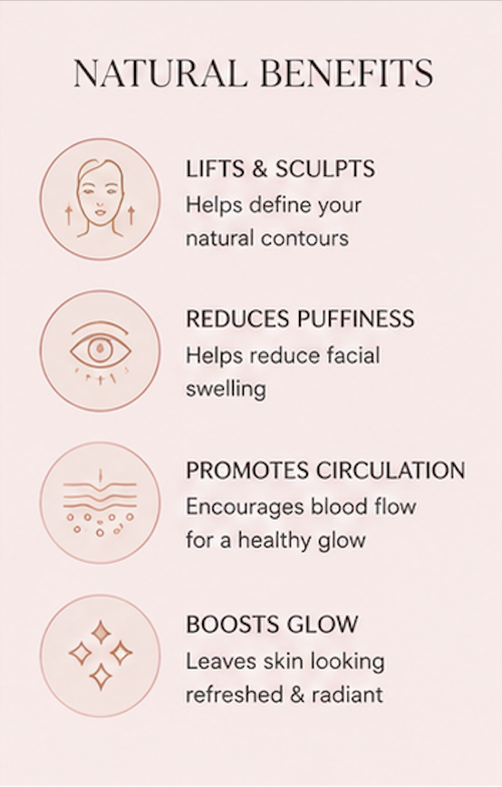 Rose Quartz Facial Roller and Gua Sha Tool
