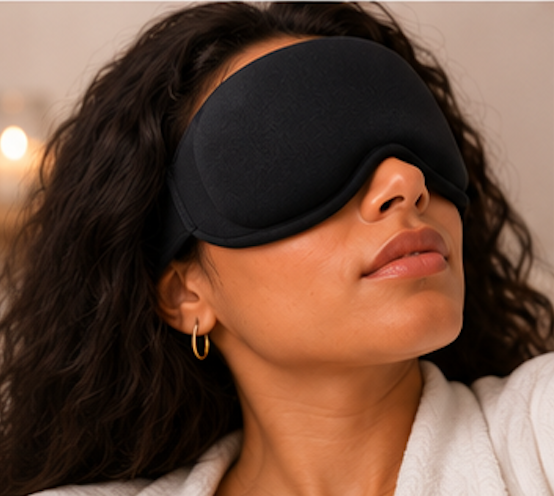Bloom Theory™ DeepRest Gravity-Weighted Sleep Mask
