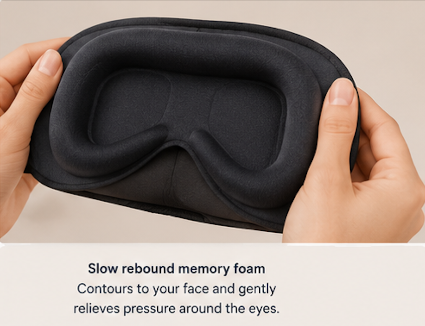 Bloom Theory™ DeepRest Gravity-Weighted Sleep Mask