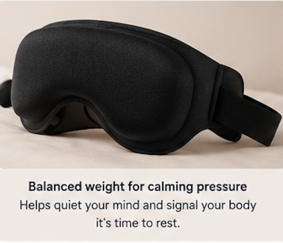 Bloom Theory™ DeepRest Gravity-Weighted Sleep Mask