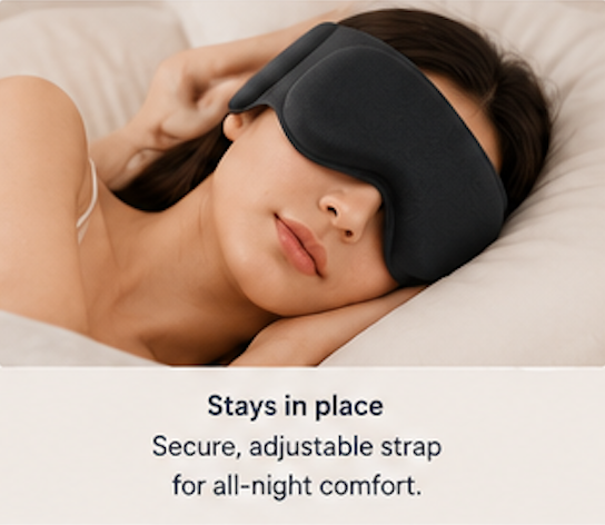 Bloom Theory™ DeepRest Gravity-Weighted Sleep Mask